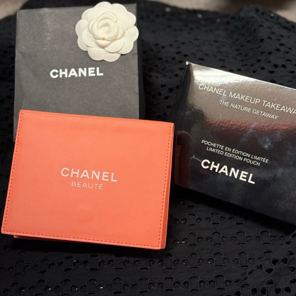New in box Cute travel Chanel makeup case